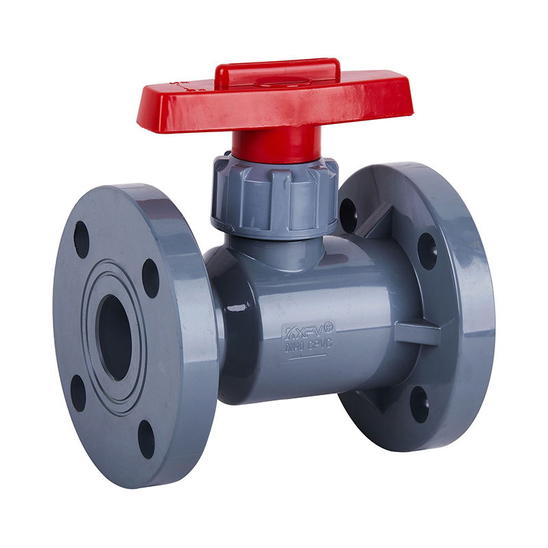 PVC-C Q41F-10V Flanged Ball Valve DN15-300 GB Standard