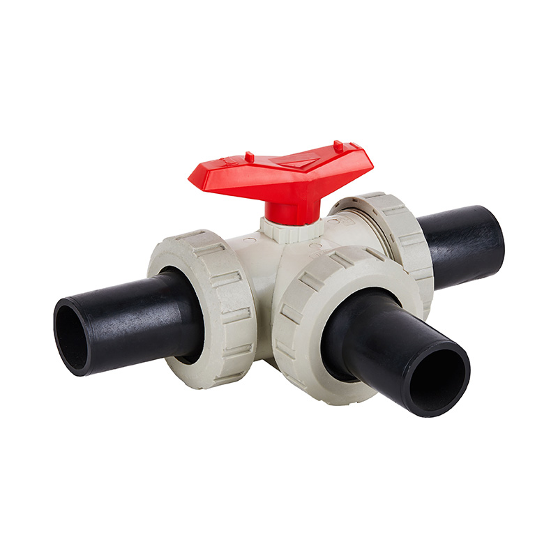 PPH PE Butt Iuncta Tres-Viae Ball Valve DN50 GB Standard