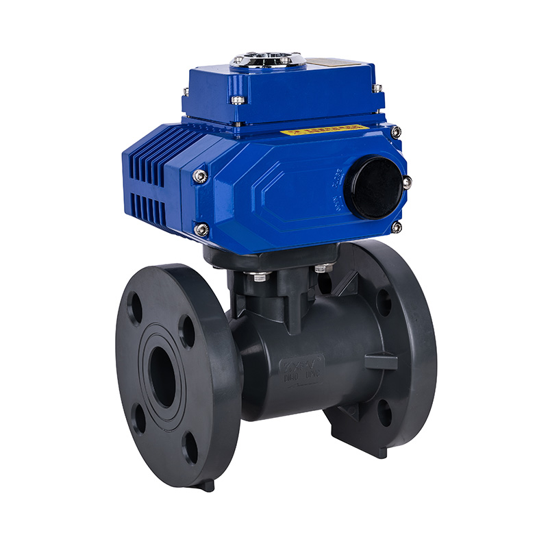 PVC-U Q941F-10U Electric Flange Ball Valve DN20-300 20A-300A JIS Standard