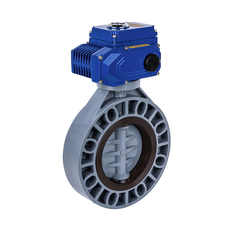 PVC-C D971X-10V Electric Butterfly Valve DN32-1000 GB Standard