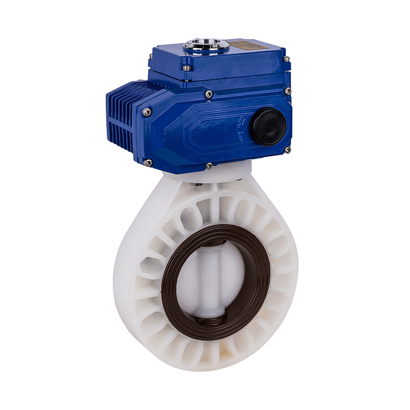 PVDF D971X-10F Butterfly Valve Electric DN32-1000 1-1/4'-30' ANSI Standard